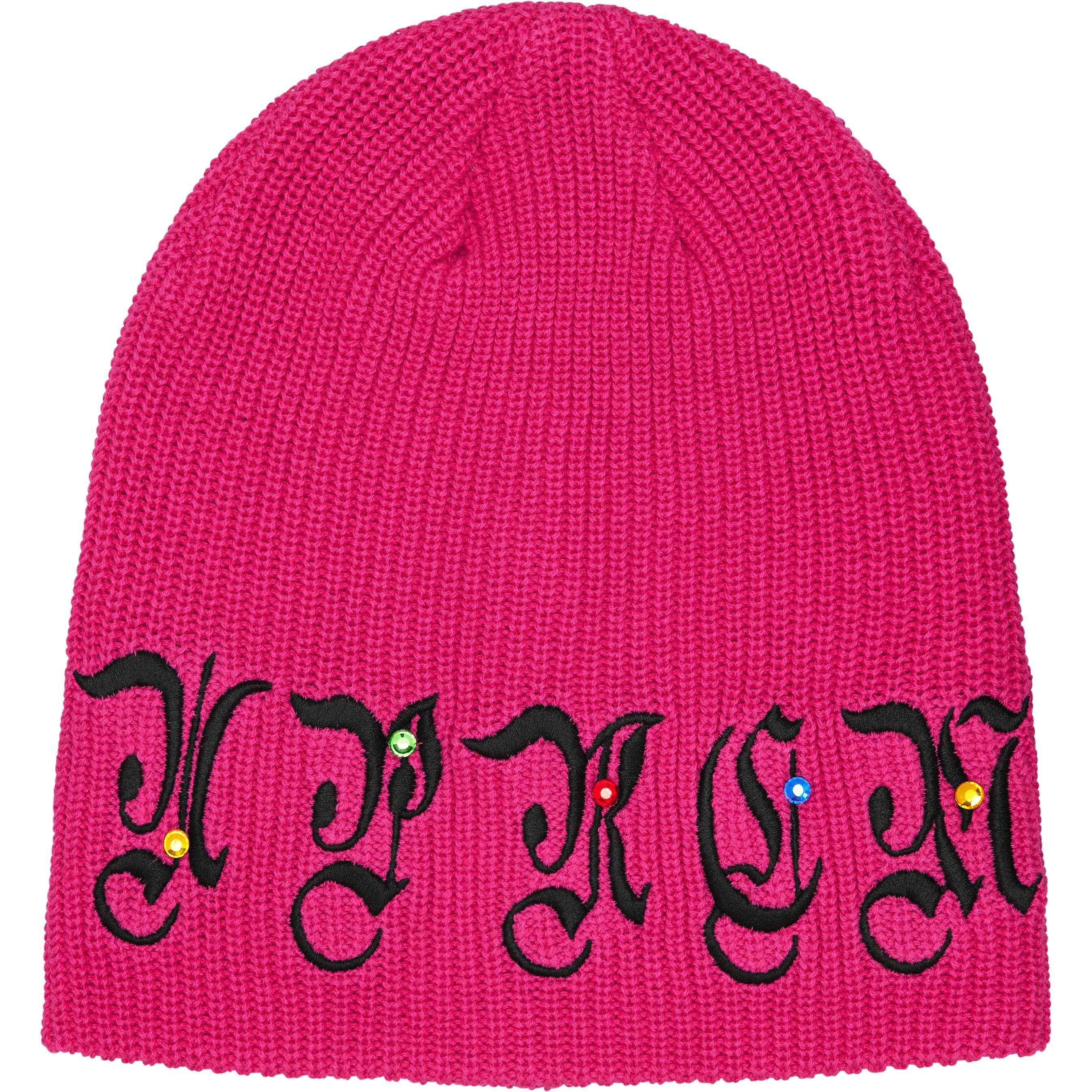 Supreme AOI Gems Beanie (FW25) - Pink - $40