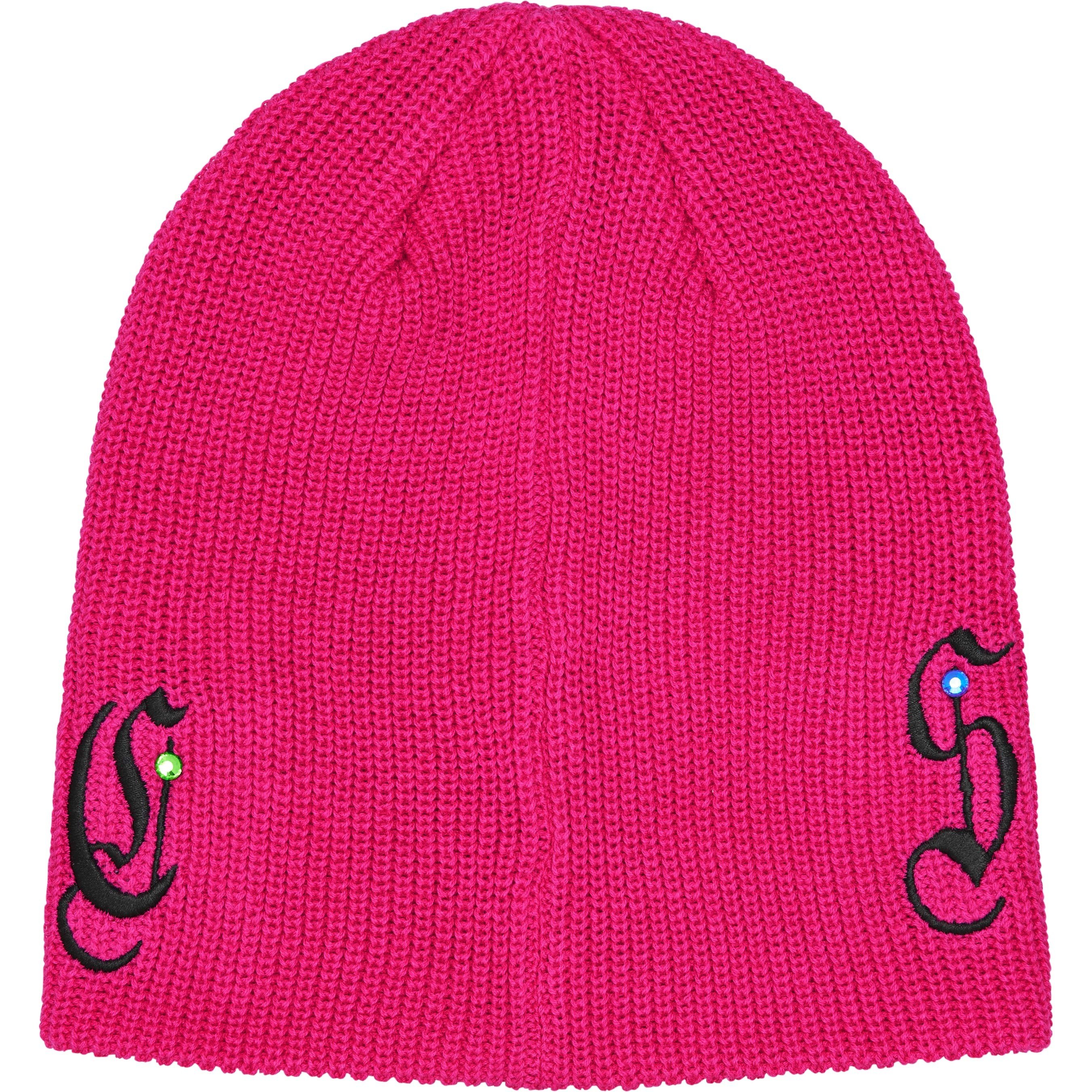 Supreme AOI Gems Beanie (FW25) - Pink - $40