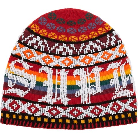 Supreme Beaded Beanie - Red