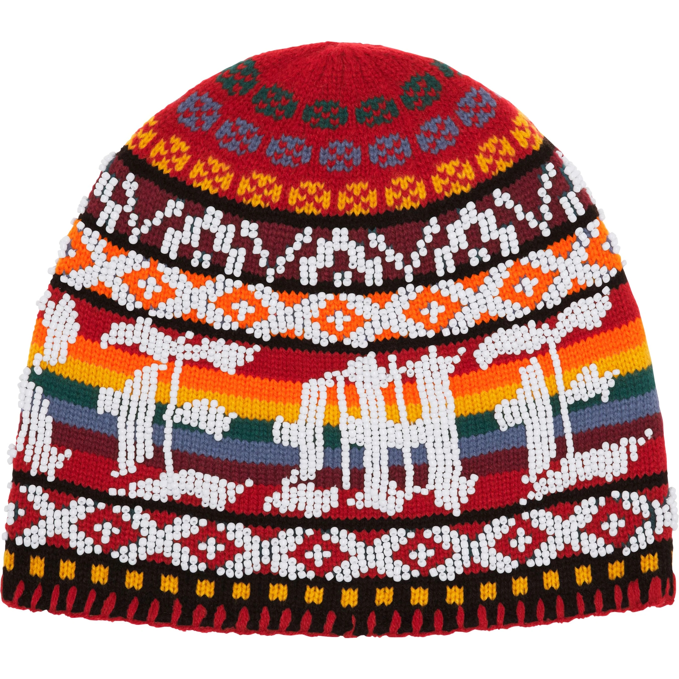 Supreme Beaded Beanie (FW25) - Red - $128