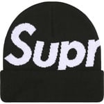 Supreme Big Logo Beanie (FW25) - Black