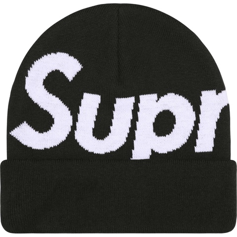 Supreme Big Logo Beanie - Black