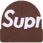 Supreme Big Logo Beanie (FW25) - Brown