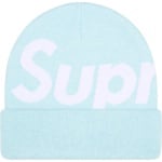 Supreme Big Logo Beanie (FW25) - Light Blue