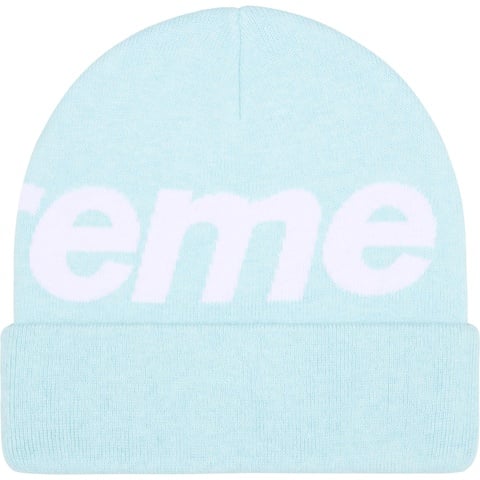 supreme Big Logo Beanie 水色2025 Big Logo Beanie - fall/winter 2025 - Supreme