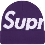 Supreme Big Logo Beanie (FW25) - Purple