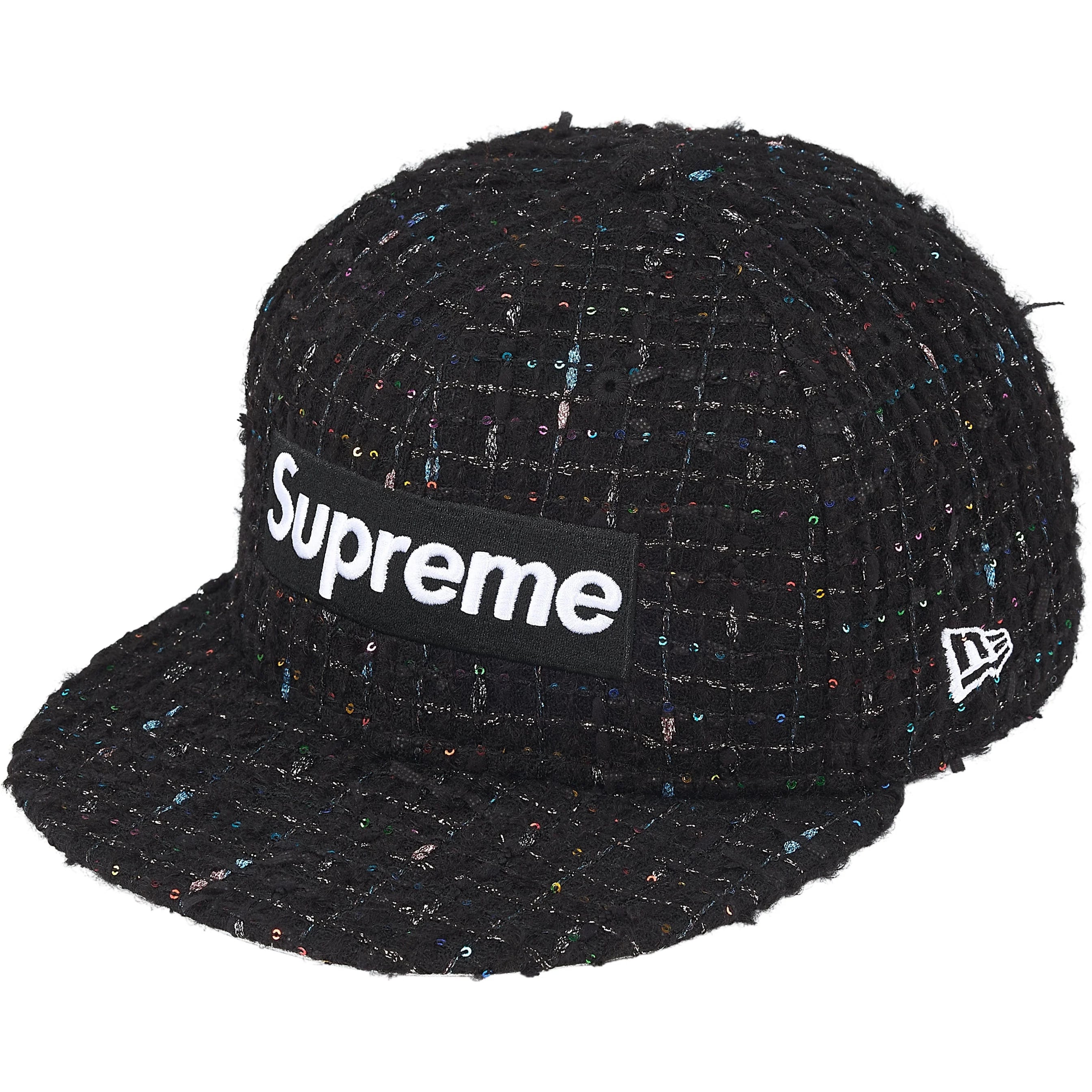 Supreme Bouclé Box Logo New Era (FW25) - Black - $68