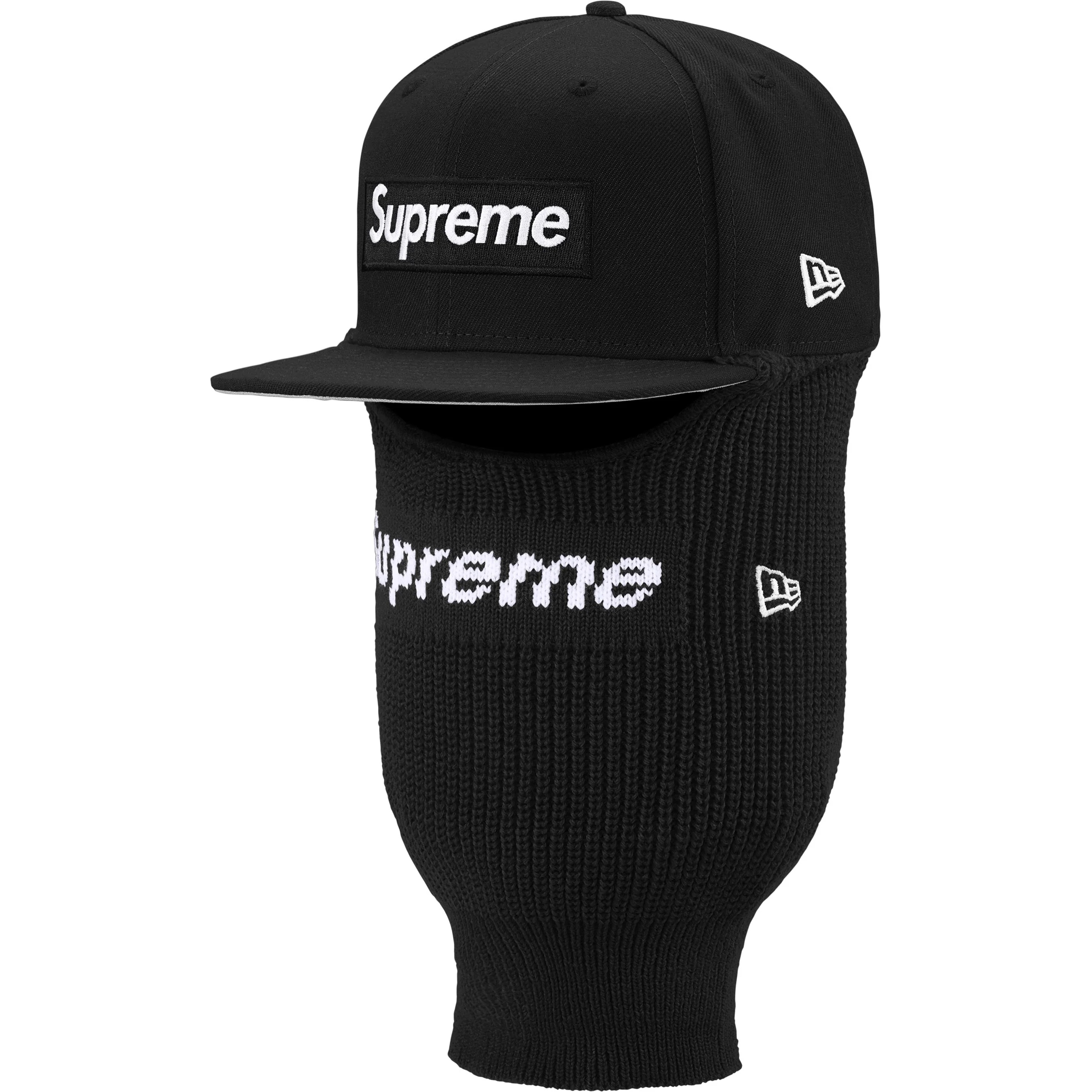 Supreme Box Logo New Era + Balaclava (FW25) - Black - $88