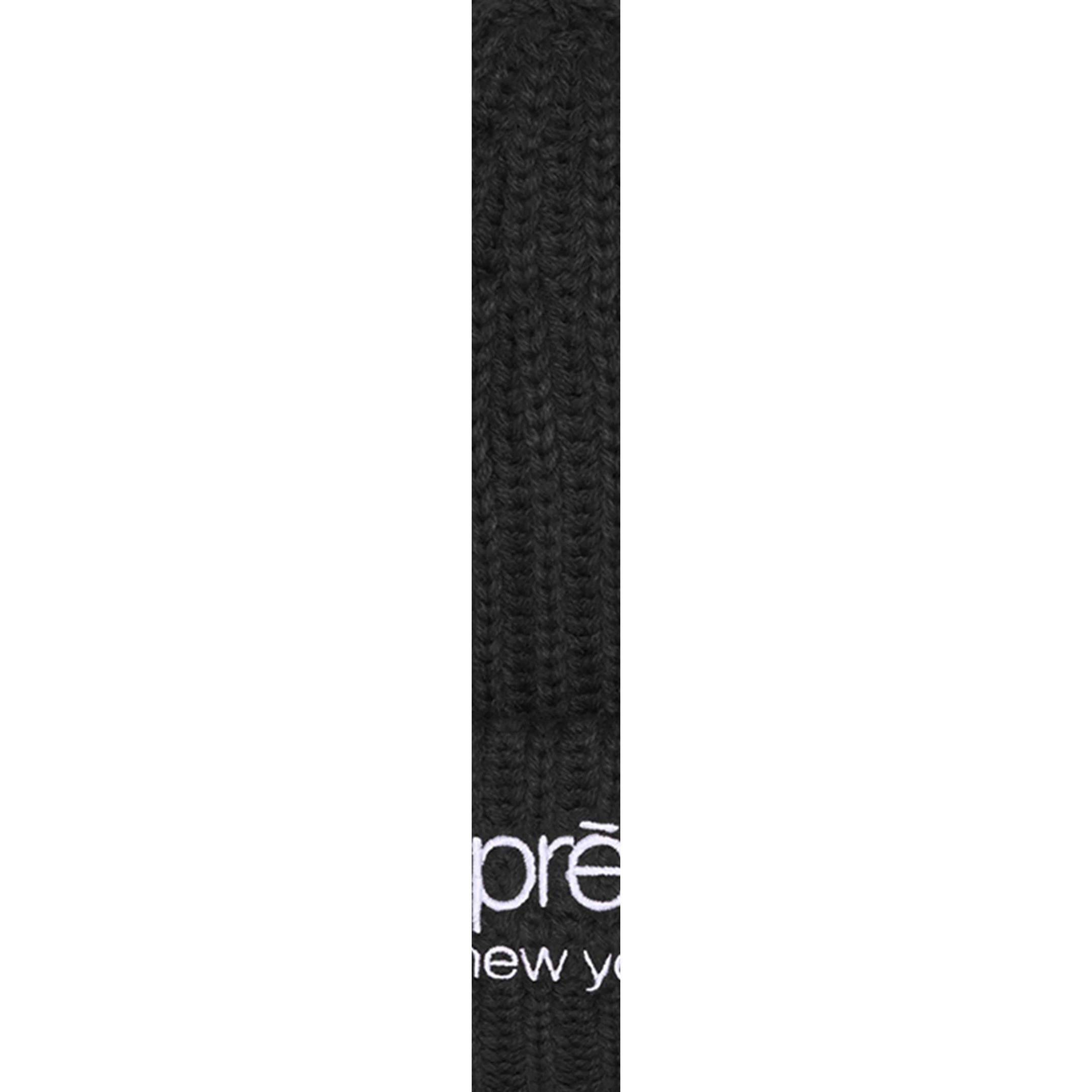 Supreme Chunky Rib Classic Logo Beanie (FW25) - Black - $40