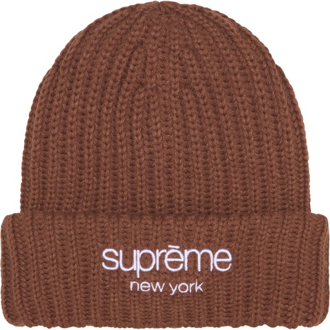 Chunky Rib Classic Logo Beanie - fall/winter 2025 - Supreme