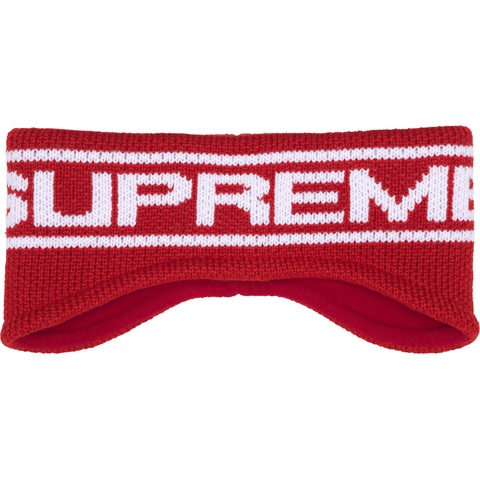 s*o様 supreme Contrast Logo Headband Supreme Contrast Logo Headband Red - FW25 - US