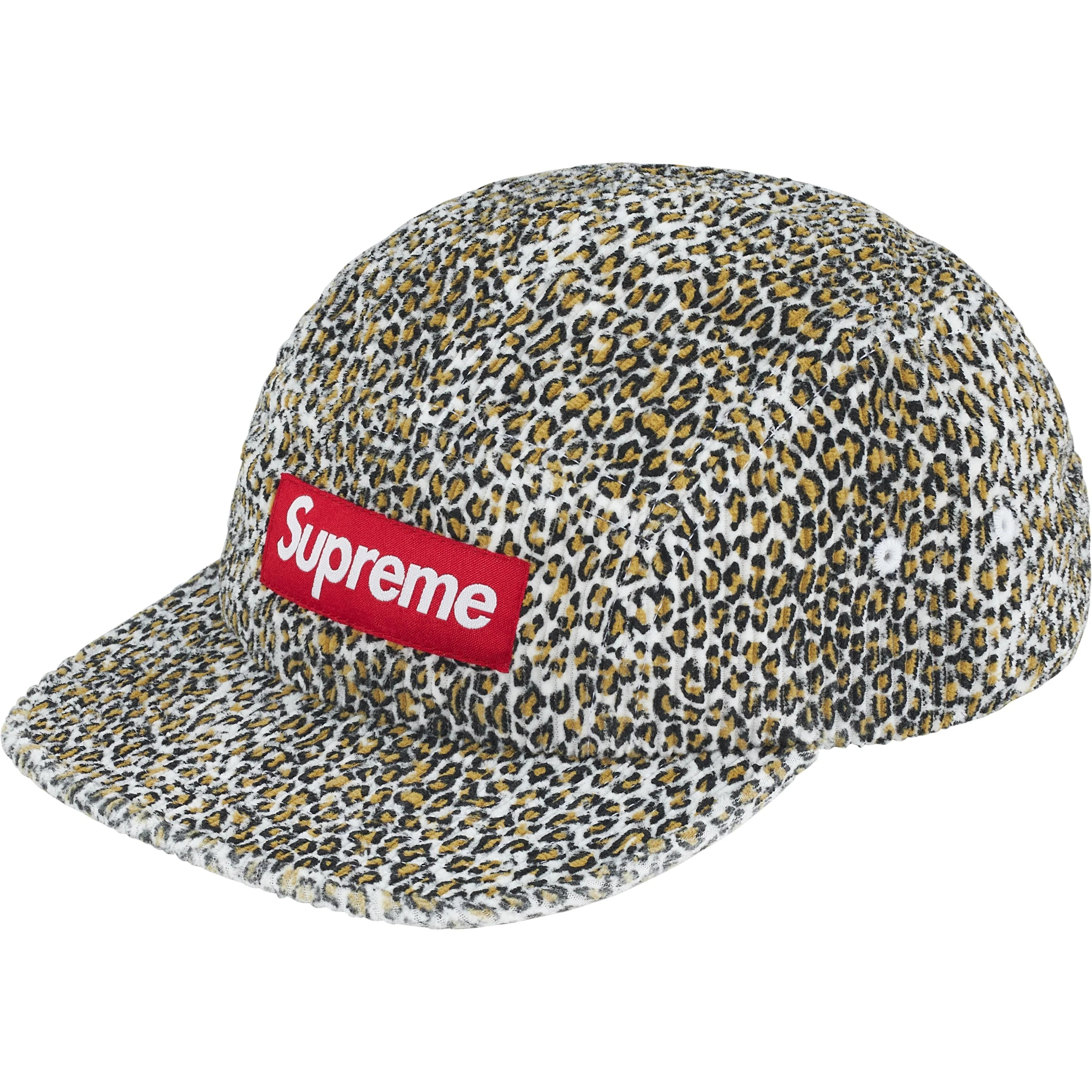 Supreme Corduroy Camp Cap (FW25) - Leopard - $58