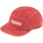 Supreme Corduroy Camp Cap (FW25) - Light Red