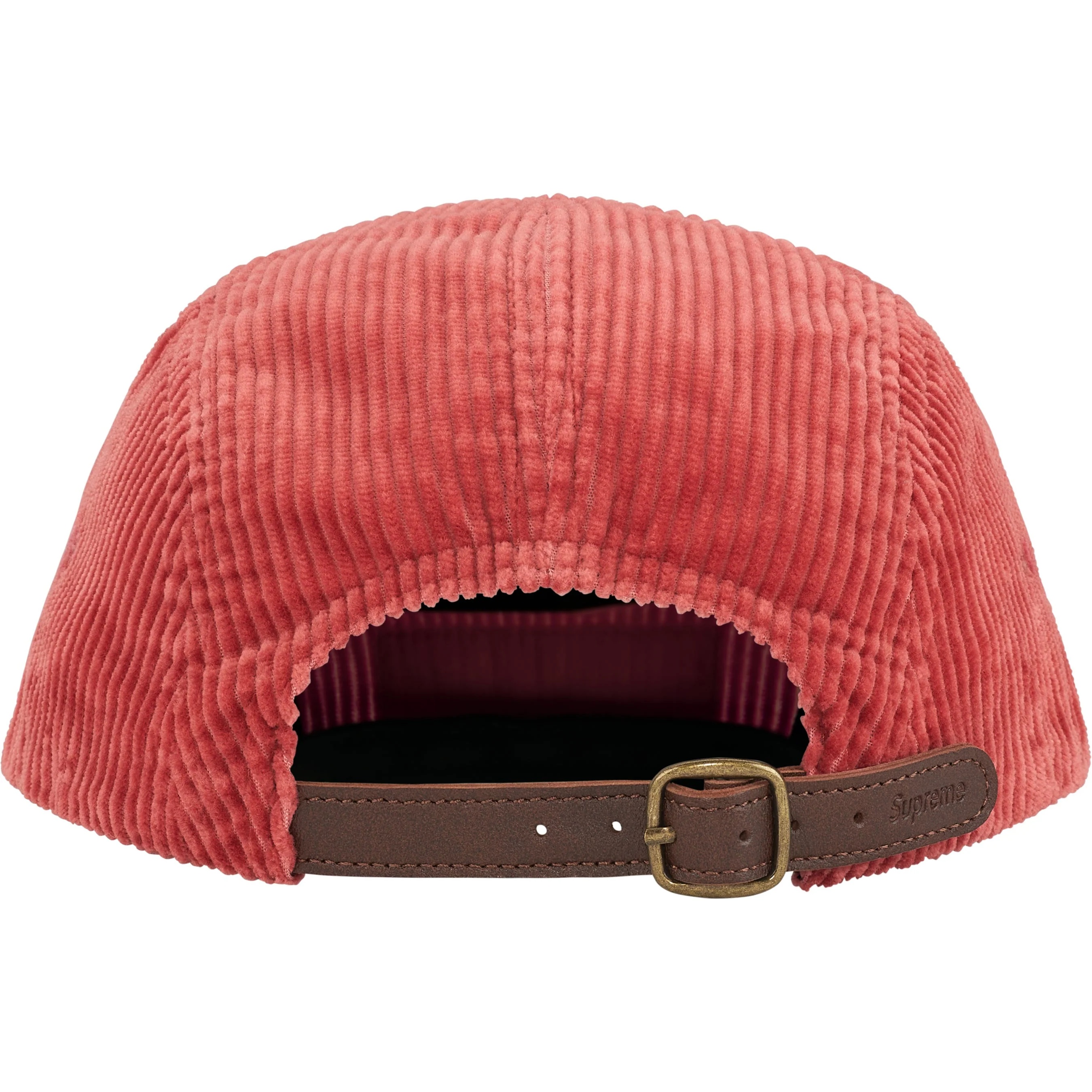 Supreme Corduroy Camp Cap (FW25) - Light Red - $58