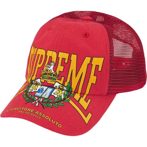 Supreme Crest Mesh Back 6-Panel - Red