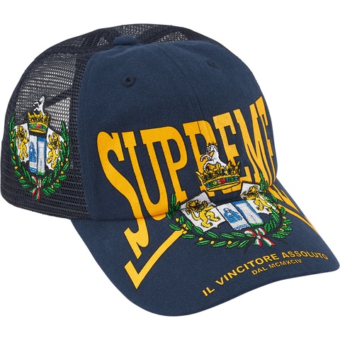 Supreme Crest Mesh Back 6-Panel - Navy