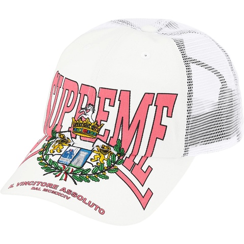 Supreme Crest Mesh Back 6-Panel - White