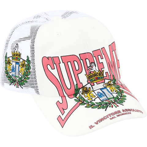 Supreme Crest Mesh Back 6-Panel - White