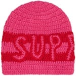 Supreme Crochet Logo Beanie (FW25) - Pink
