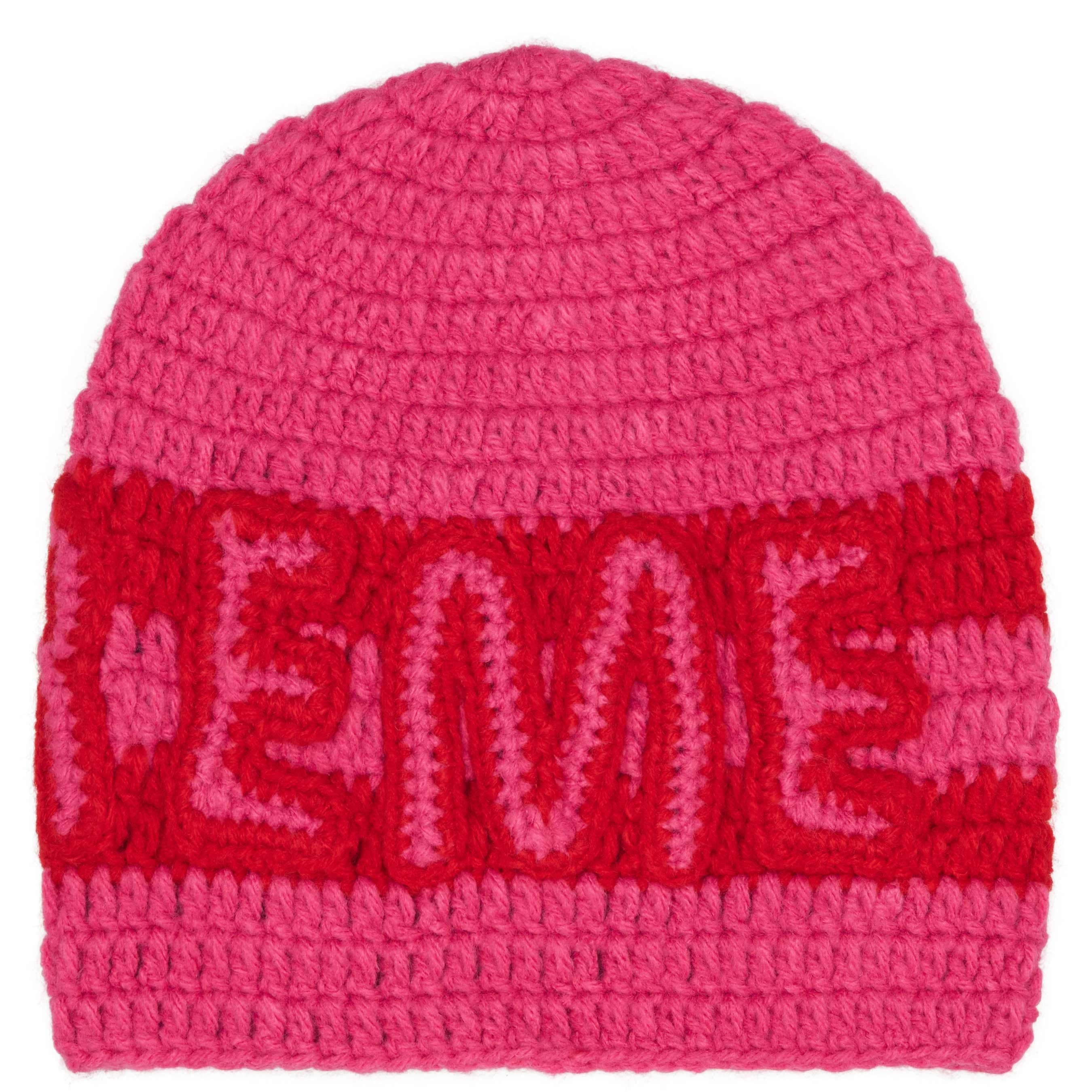 Supreme Crochet Logo Beanie (FW25) - $68