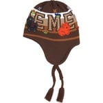 Supreme Felt Appliqué Earflap Beanie (FW25) - Brown