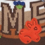 Supreme Felt Appliqué Earflap Beanie (FW25) - Brown