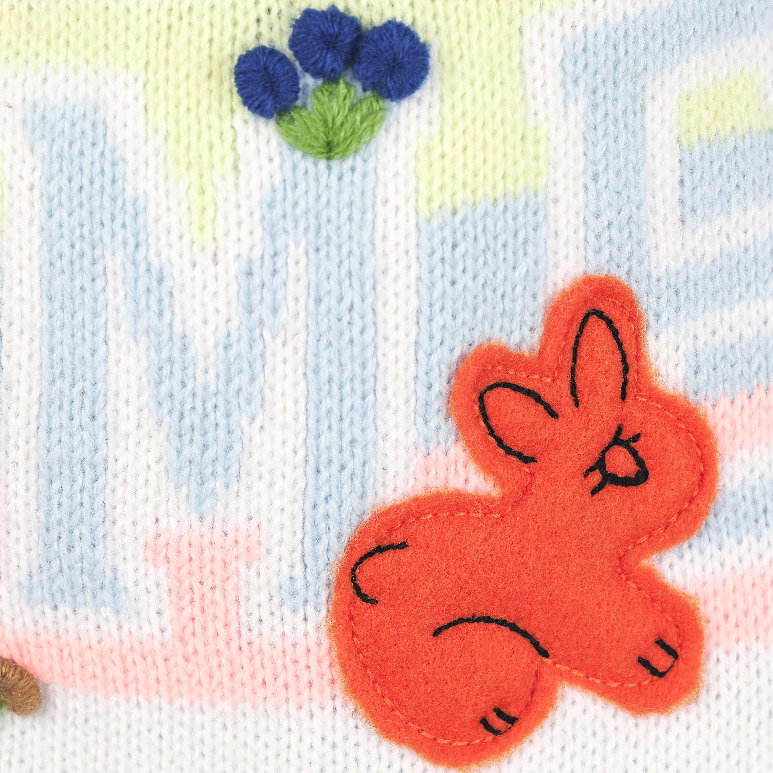 Supreme Felt Appliqué Earflap Beanie (FW25) - White - $78