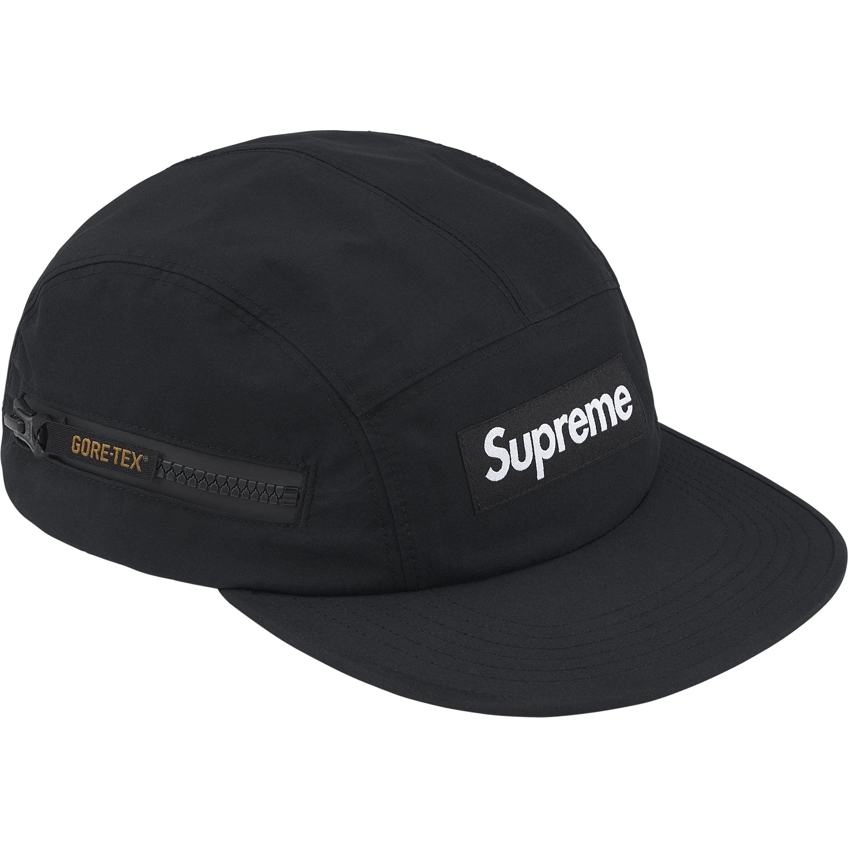 Supreme GORE-TEX Zip Pocket Camp Cap (FW25) - Black - $58