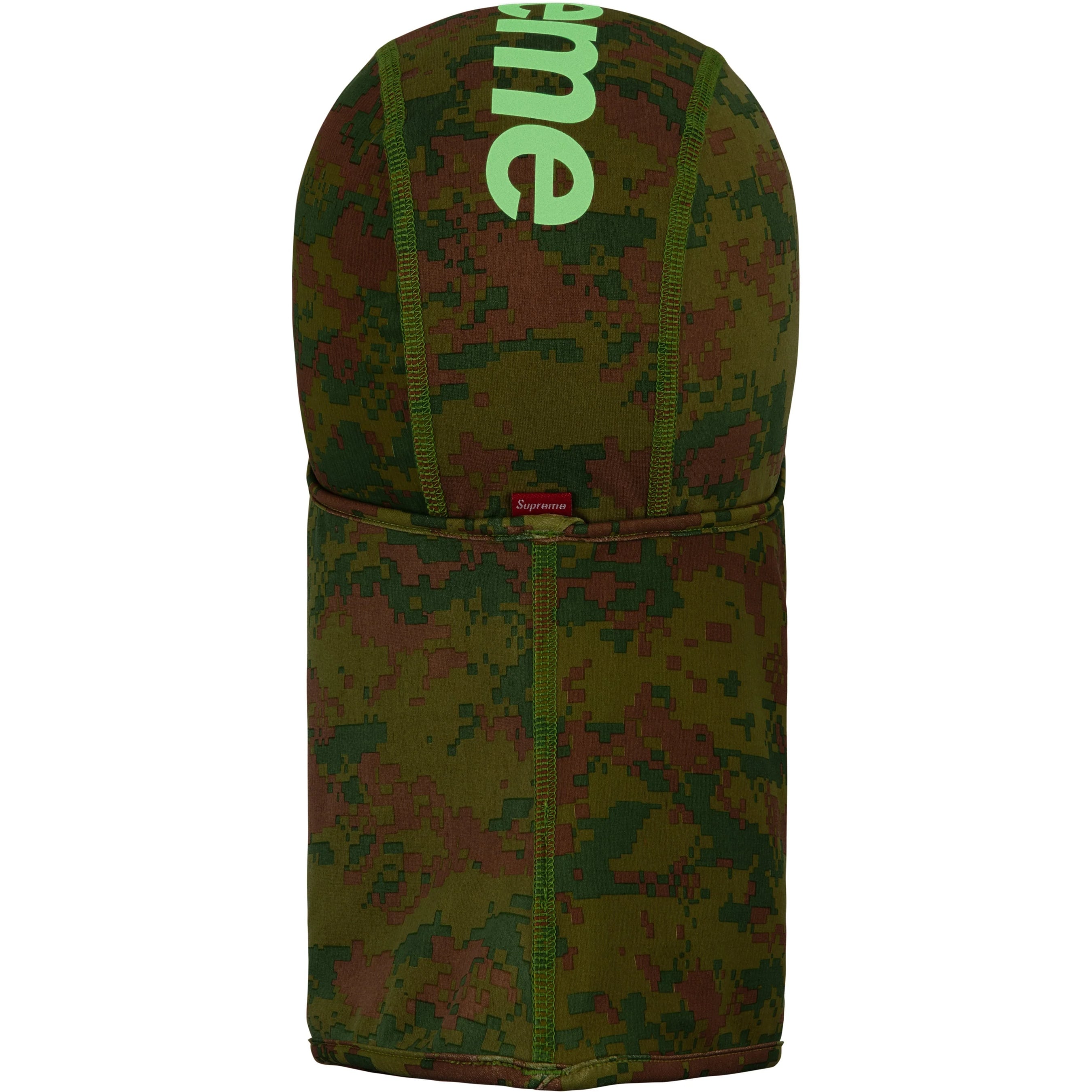 Supreme Heat Reactive Digi Camo Balaclava (FW25) - Olive - $44