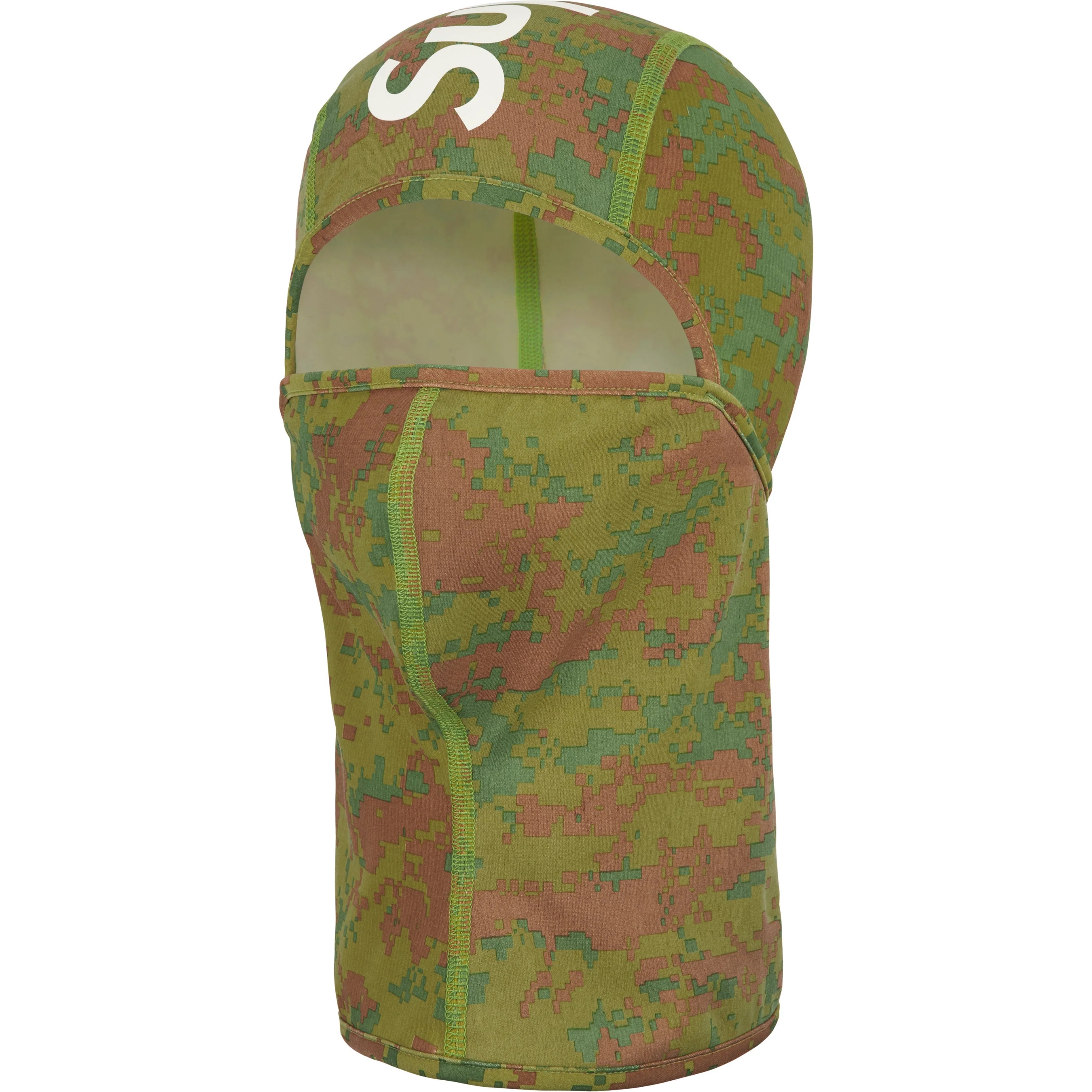 Supreme Heat Reactive Digi Camo Balaclava (FW25) - Olive - $44