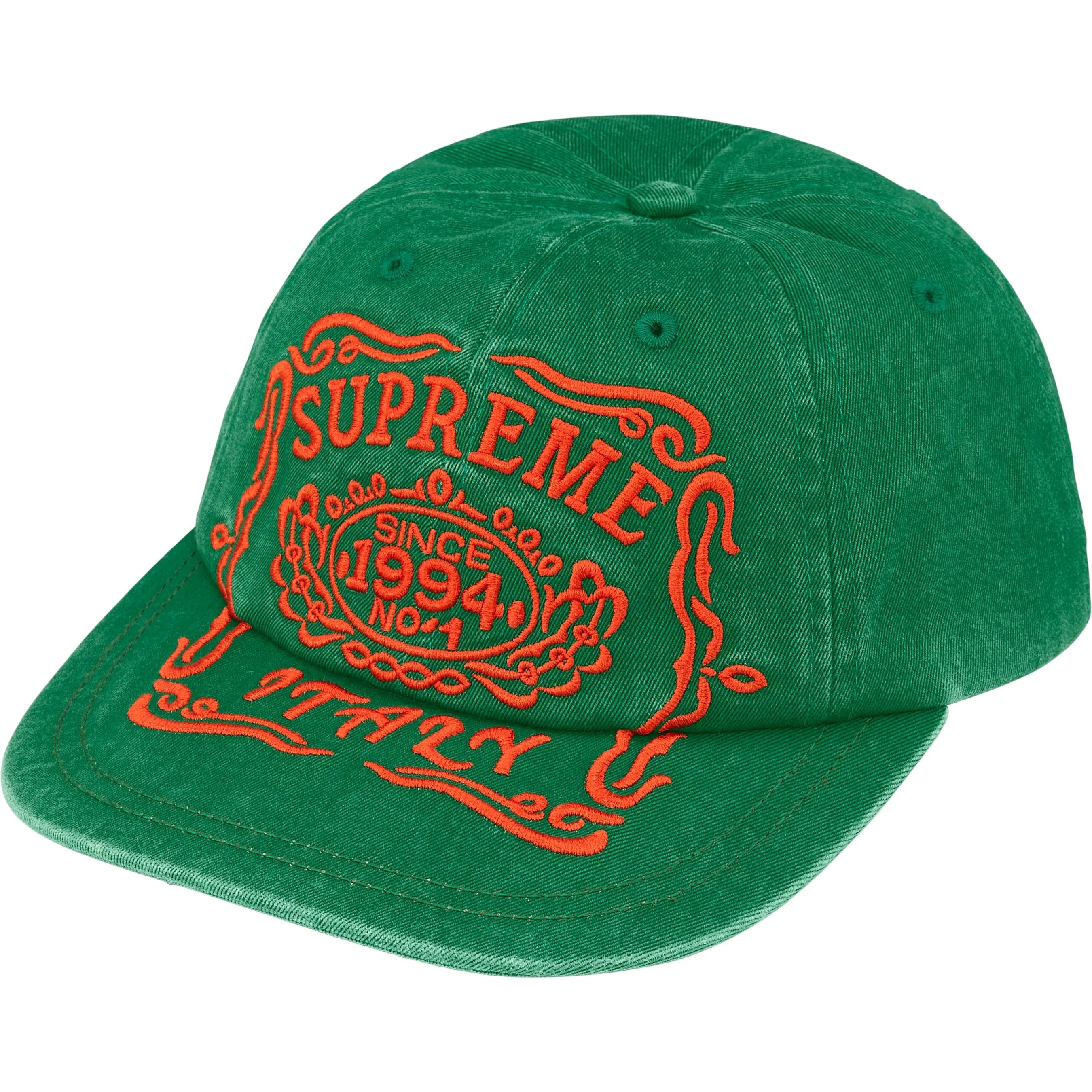 Supreme Italy 6-Panel (FW25) - Green - $48