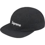 Supreme Jacquard Logos Denim Camp Cap (FW25) - Black