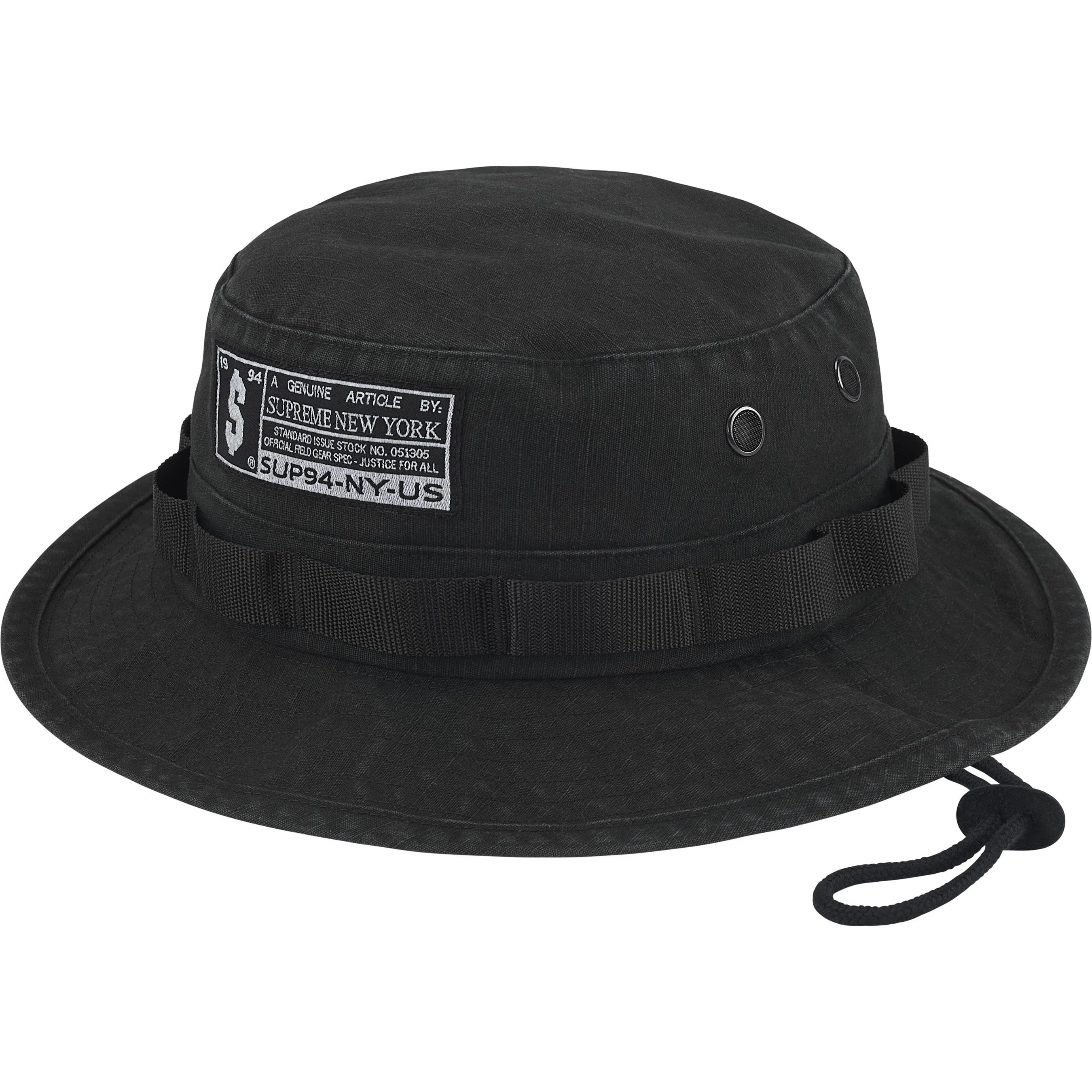 Supreme Military Boonie (FW25) - Black - $58