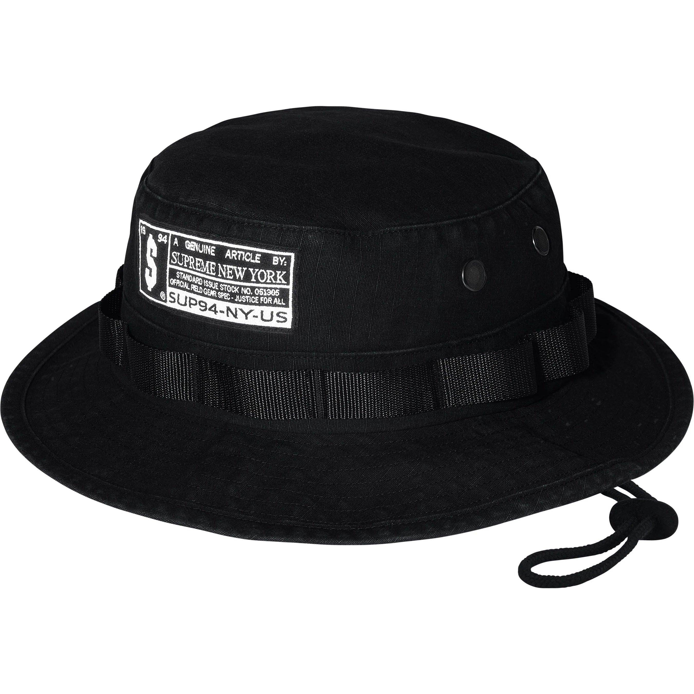 Supreme Military Boonie (FW25) - Black - $58