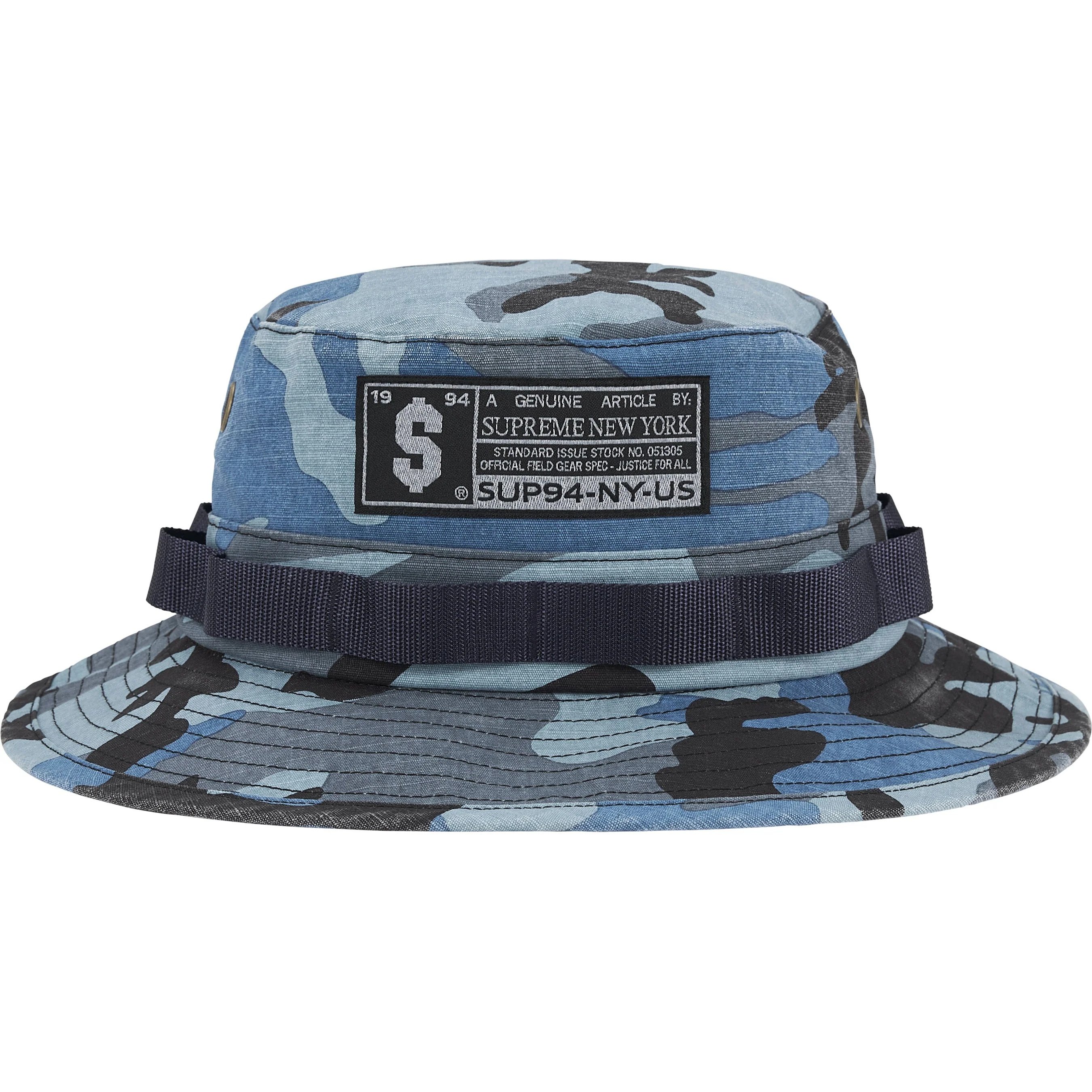 Supreme Military Boonie (FW25) - Blue Camo - $58