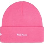 Supreme New Era Box Logo Beanie (FW25) - Magenta