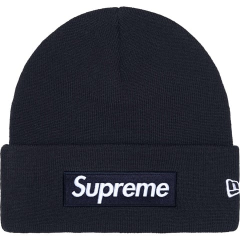 Supreme New Era® Box Logo Beanie - Navy