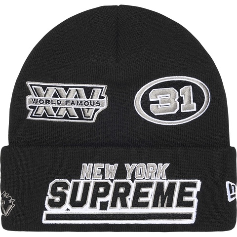 Supreme New Era® Football Beanie - Black