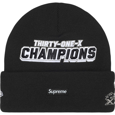 Supreme 25FW New Era Football Beanie 黒 New Era® Football Beanie - fall/winter 2025 - Supreme