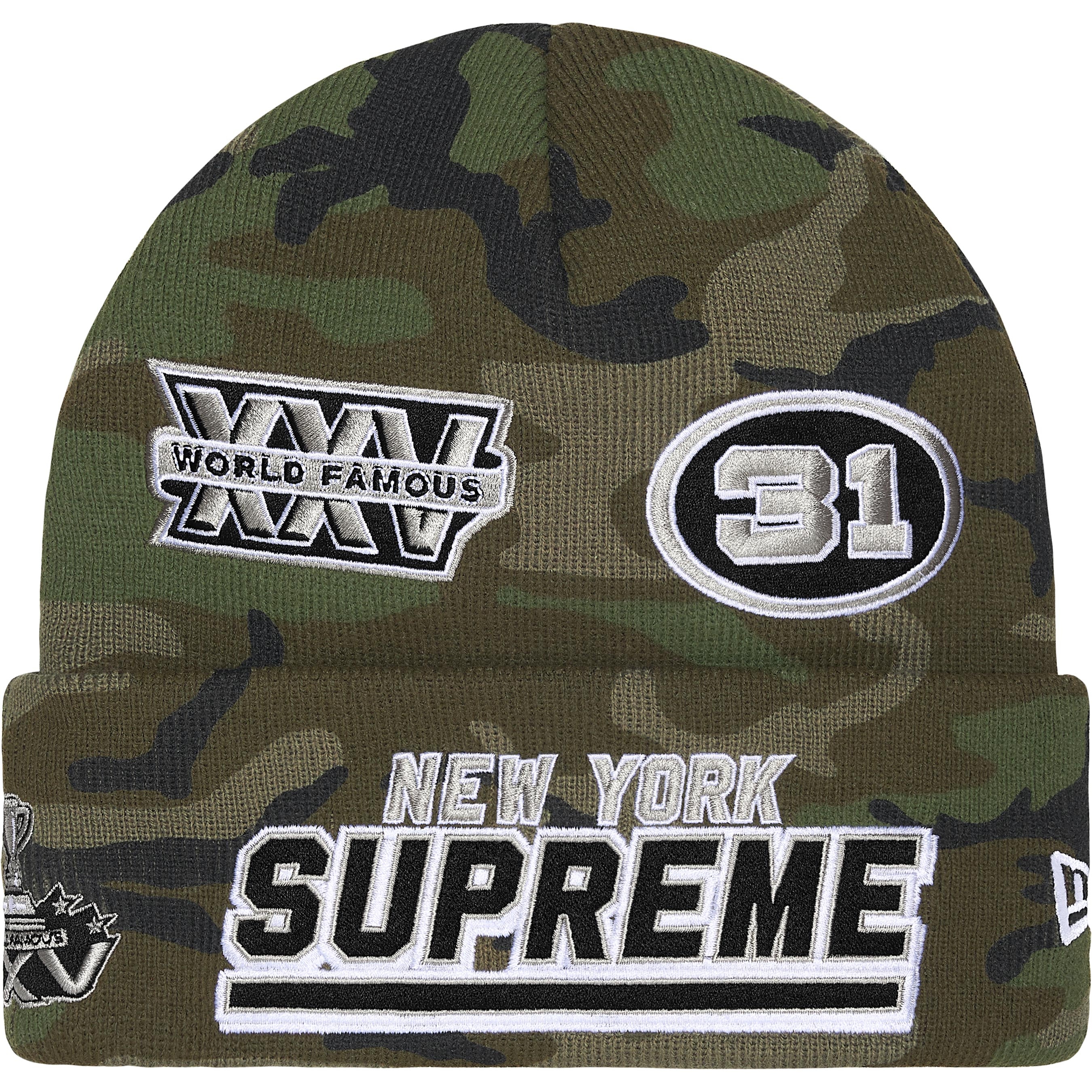 Supreme New Era Football Beanie (FW25) - $44
