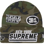 Supreme New Era Football Beanie (FW25) - Woodland Camo