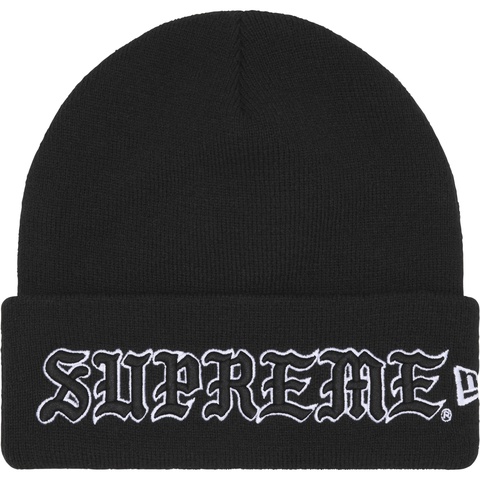 Supreme New Era® Old English Beanie - Black
