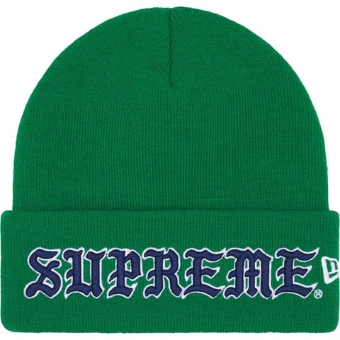 Supreme New Era® Old English Beanie - Green