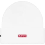 Supreme New Era Old English Beanie (FW25) - White