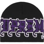 Supreme New Era Outline Beanie (FW25) - Black