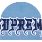 Supreme New Era Outline Beanie (FW25) - Light Blue