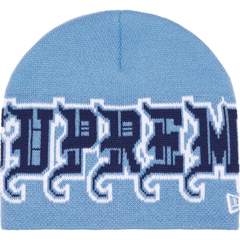 Supreme New Era® Outline Beanie - Light Blue