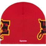 Supreme New Era Outline Beanie (FW25) - Red