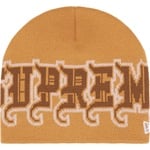 Supreme New Era Outline Beanie (FW25) - Tan