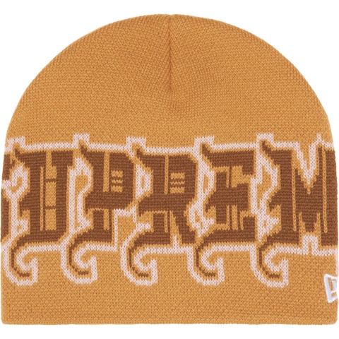 Supreme New Era® Outline Beanie - Tan